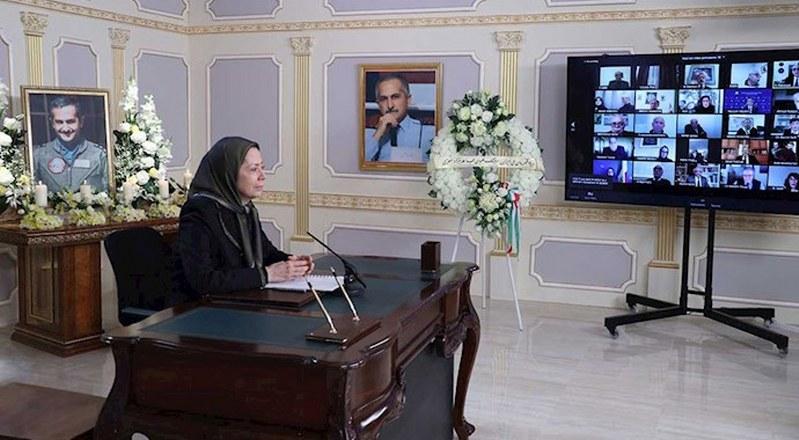 سخنرانی رئیس جمهور برگزیده مقاومت، خانم مریم رجوی در مراسم بزرگداشت قهرمان ملی، سرهنگ خلبان بهزاد معزی 